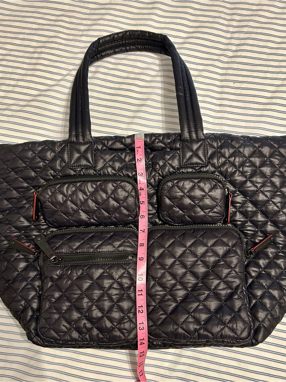 MZ Wallace Large Metro Black Travel Tote- EUC - Picture 2 of 9